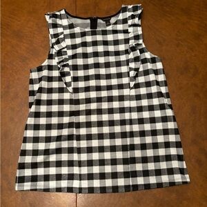 Ann Taylor Sleeveless Gingham Top